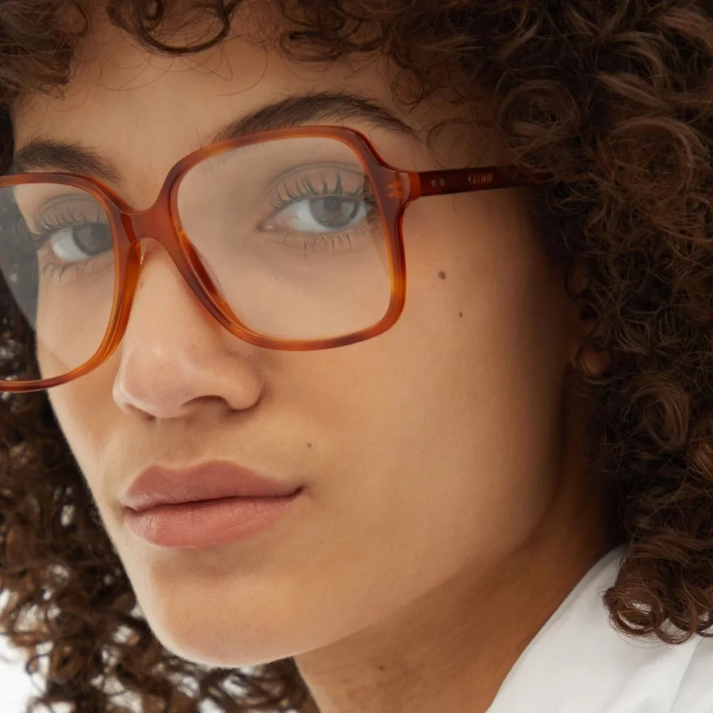 CELINE HAVANA ACETATE OPTICAL EYEGLASSES CL50088I